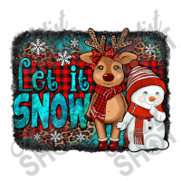 Let It Snow Reindeer And Snowman Debie Paper Bag - 10 X 5 X 13 | Artistshot