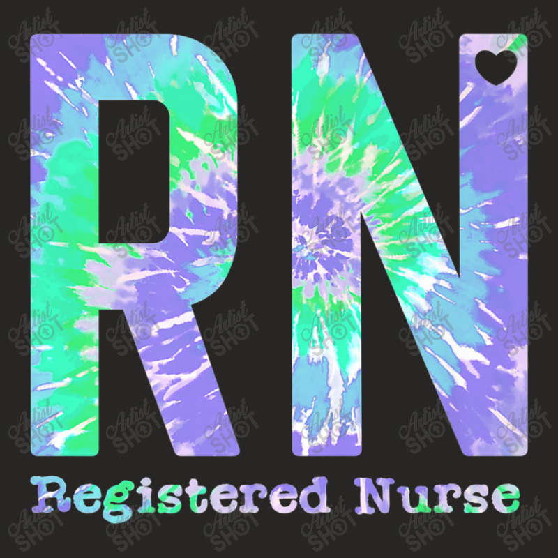 Rn Registered Nurse Life Purple Tie Dye Ladies Fitted T-shirt | Artistshot