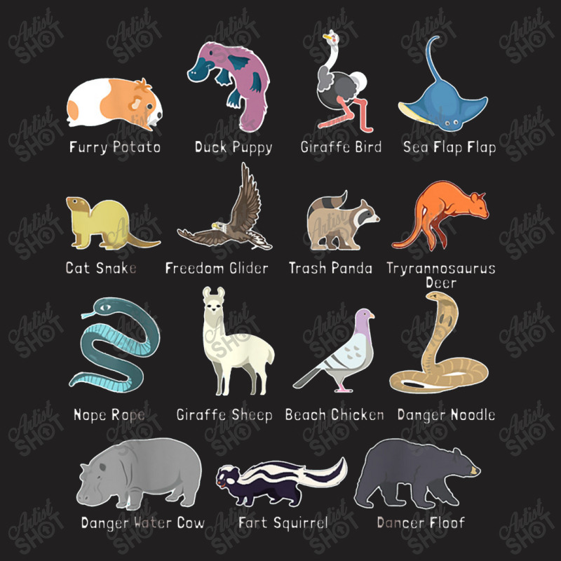 Animals Of The World Rare Exotic Animals Funny Memes Gift T-shirt | Artistshot