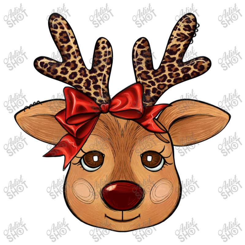 Reindeer Face Take Out Paper Bag - 14 X 10 X 15 1/2 | Artistshot