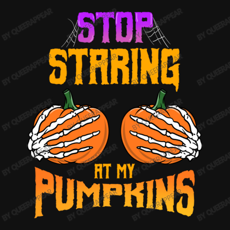 Stop Staring At My Pumpkins For Halloween Baby Beanies by queerappear | Artistshot