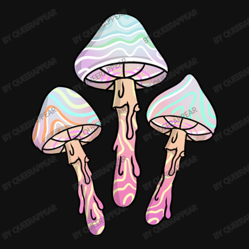 Pastel Goth Dripping Mushrooms For Pastel Goth Metal Print Square | Artistshot