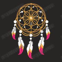 Native American Dream Catcher Feathers For Native Ladies Fitted T-shirt | Artistshot