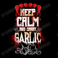 Keep Calm And Carry Garlic For Halloween Men's 3/4 Sleeve Pajama Set | Artistshot