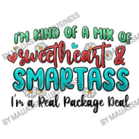 Im  Kind Of A Mix Of Sweetheart And Smartass V-neck Tee | Artistshot