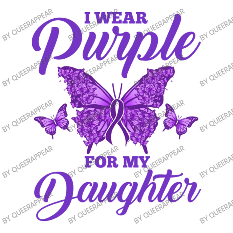 I Wear Purple For My Daughter For Epilepsy Warrior V-neck Tee | Artistshot