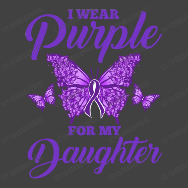 I Wear Purple For My Daughter For Epilepsy Warrior Vintage T-shirt | Artistshot