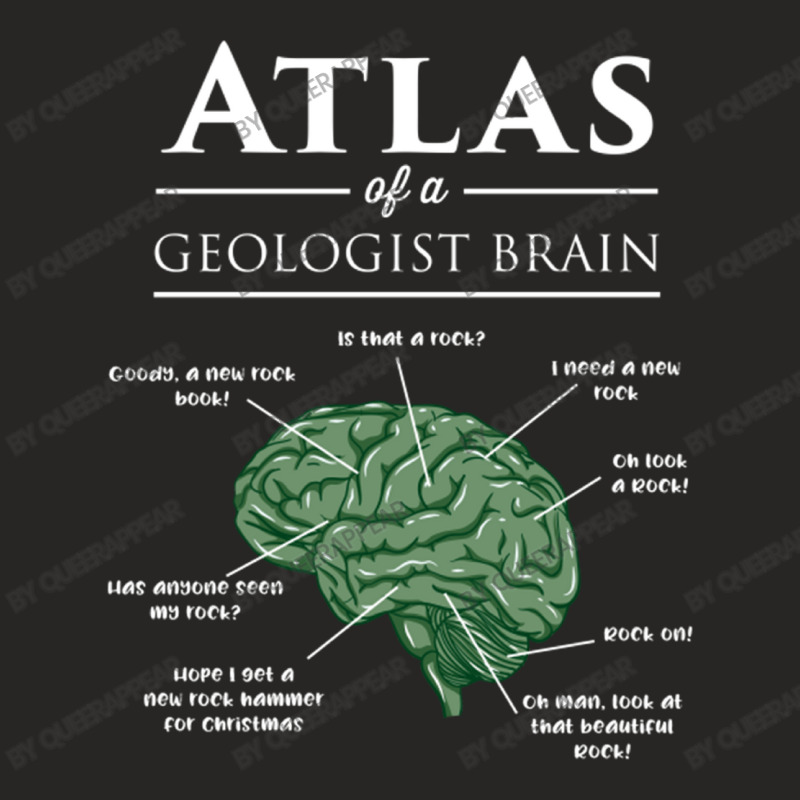 Atlas Of A Geologist Brain For Geology Lover Ladies Fitted T-Shirt by queerappear | Artistshot