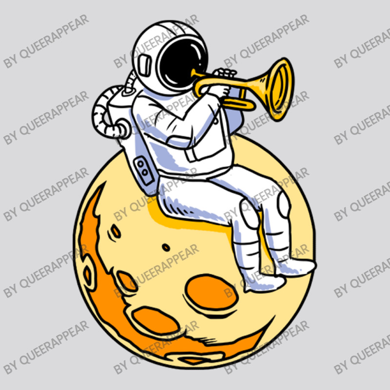 Astronaut Playing Trumpet For Trumpet Player Women's Triblend Scoop T-shirt by queerappear | Artistshot