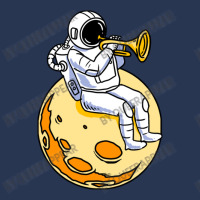 Astronaut Playing Trumpet For Trumpet Player Ladies Denim Jacket | Artistshot