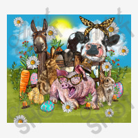 Easter Day Farm Animals Adjustable Cap | Artistshot