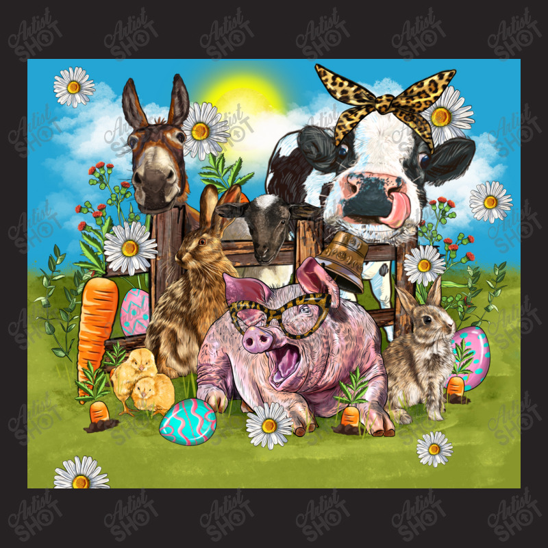 Easter Day Farm Animals Vintage Cap by FaDigitalArtStudio | Artistshot