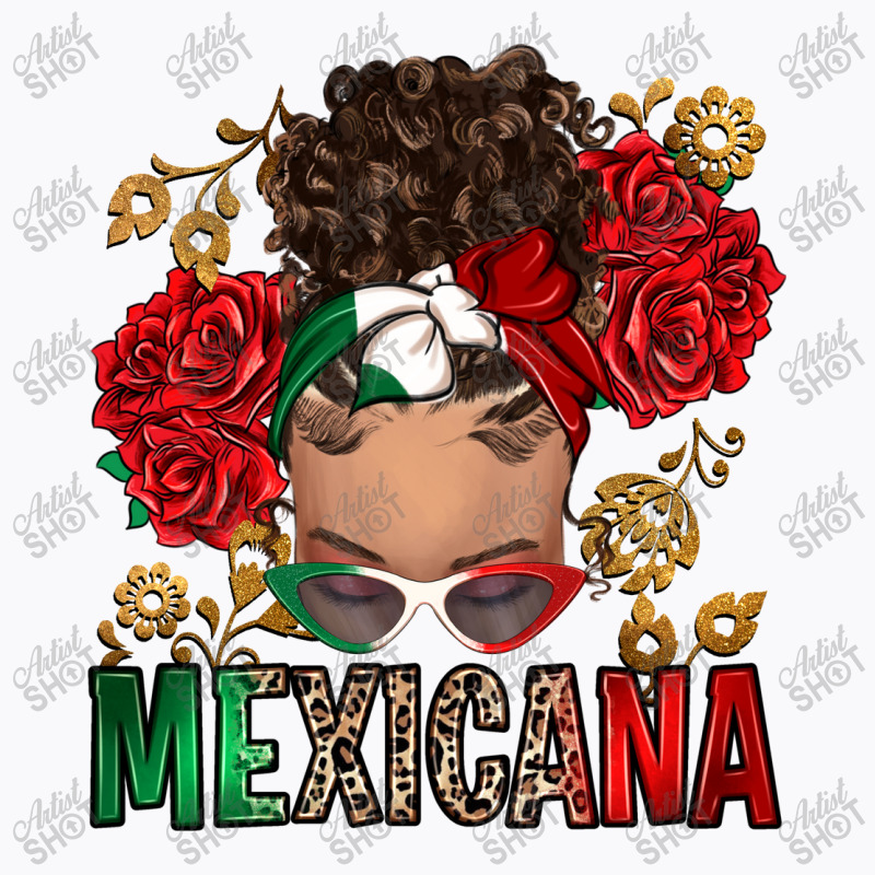 Mexicana Latina Messy Bun T-Shirt by RanaPortraitStore | Artistshot