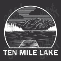 Ten Mile Lake Funny Fishing Camping Summer Vintage Hoodie | Artistshot