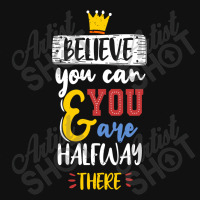 Believe You Can And You Are Halfway There Baby Beanies | Artistshot