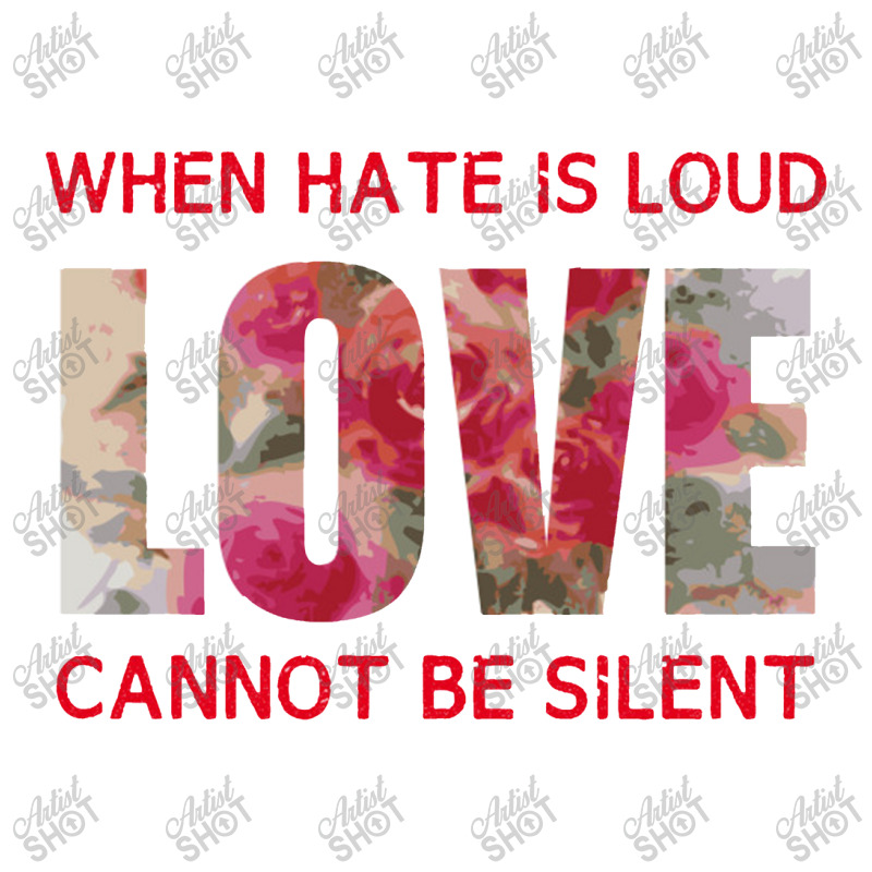 When Hate Is Loud Love Cannot Be Silent Star Paper Bag - 13 X 7 X 13 | Artistshot