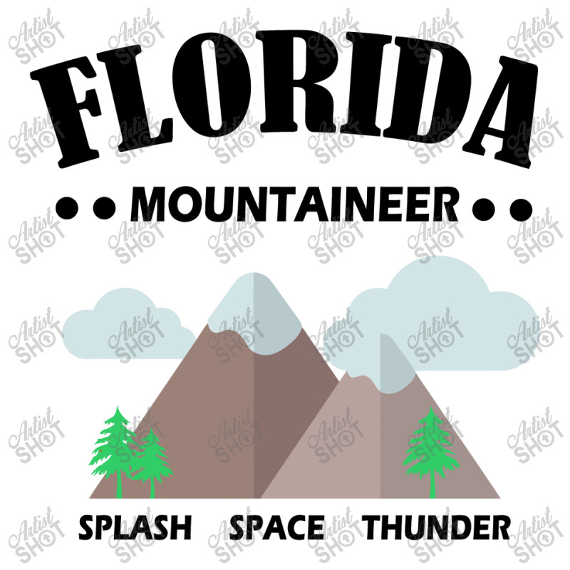 Florida Mountains, Space, Thunder, Splash (black Text),orlando Fl Take Out Paper Bag - 14 X 10 X 15 1/2 | Artistshot