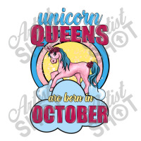 Unicorn Queens Are Born In October Debie Paper Bag - 10 X 5 X 13 | Artistshot