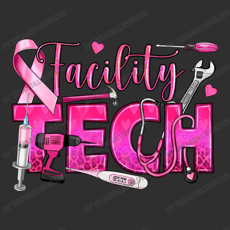 Breast Cancer Facility Tech Adjustable Cap - Leatherette Patch by texasbilliewilder | Artistshot