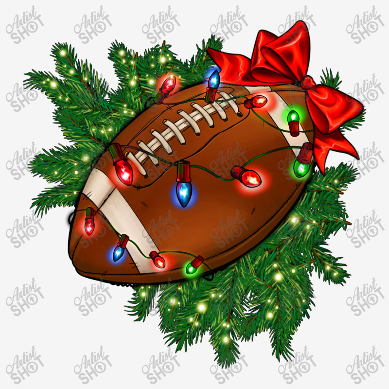 American Football Christmas With Lights And Ribbon Adjustable Cap by FaDigitalArtStudio | Artistshot