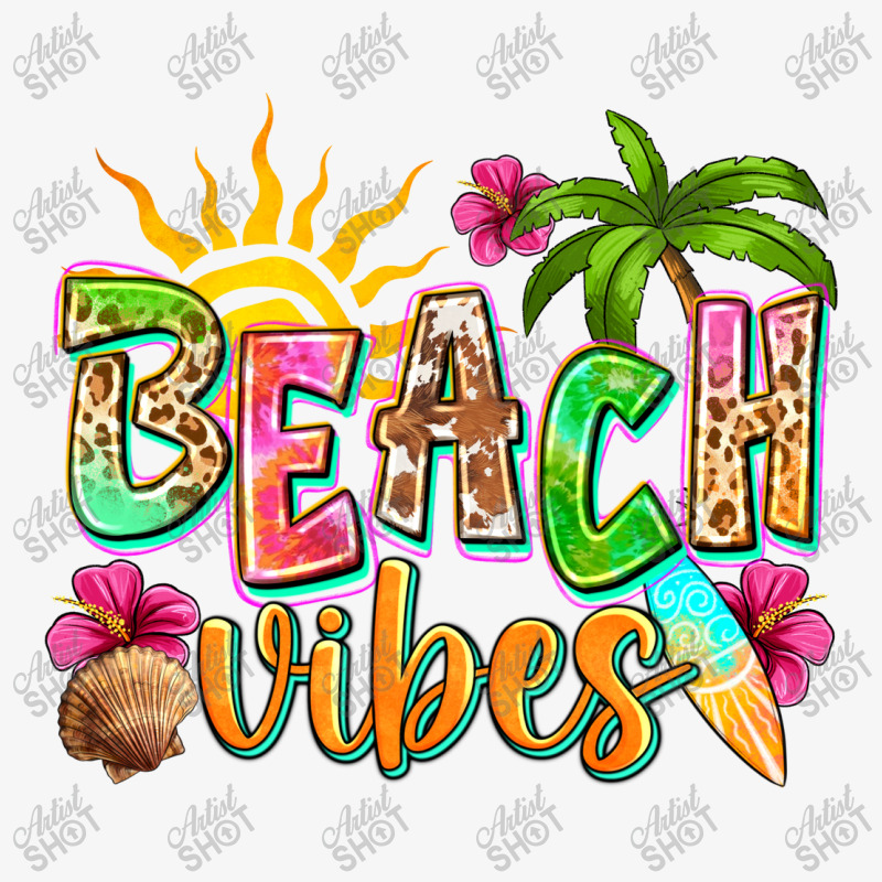 Beach Vibes Ladies Fitted T-Shirt by NancyCooperArtShop | Artistshot