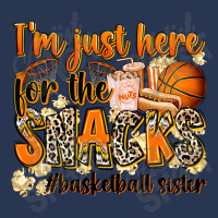 Im Just Here For The Snacks Basketball Sister Men Denim Jacket | Artistshot