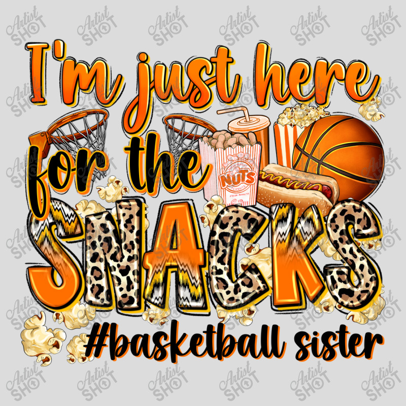 Im Just Here For The Snacks Basketball Sister Men's Polo Shirt | Artistshot