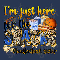 Im Just Here For The Snacks Basketball Sister Men Denim Jacket | Artistshot