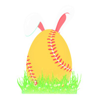 Easter Day T  Shirt Cute Easter Softball Bunny Ears Egg Bunny Lover Gi Cub Paper Bag - 8 X 4 1/2 X 10 1/4 | Artistshot