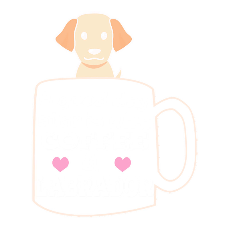 Labrador T Shirta Good Day Starts With Coffee And Labrador, Cute Labra Debie Paper Bag - 10 X 5 X 13 | Artistshot