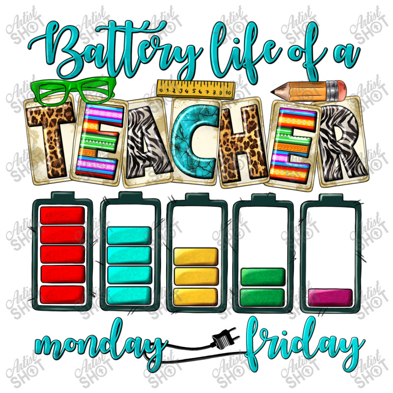 Battery Life Of A Teacher Monday Friday Unisex Hoodie | Artistshot