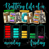 Battery Life Of A Teacher Monday Friday Fleece Short | Artistshot