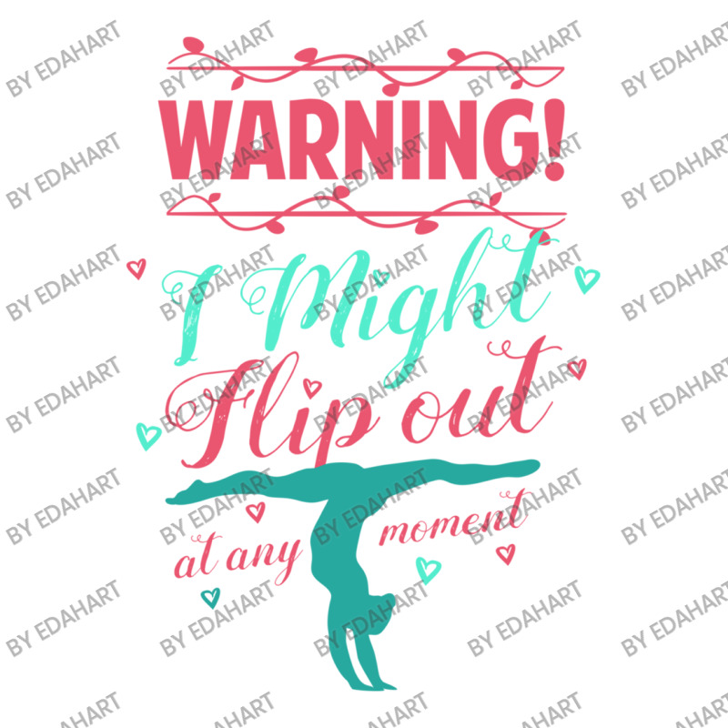 Warning! I Might Flip Out At Any Moment Funny Gymnast Girl Cub Paper Bag - 8 X 4 1/2 X 10 1/4 | Artistshot