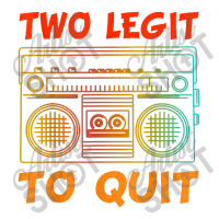 Two Legit To Quit Funny Hip Hop Theme 2nd Birthday Costume Cub Paper Bag - 8 X 4 1/2 X 10 1/4 | Artistshot