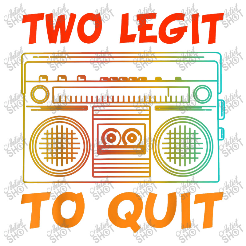 Two Legit To Quit Funny Hip Hop Theme 2nd Birthday Costume Cub Paper Bag - 8 X 4 1/2 X 10 1/4 | Artistshot