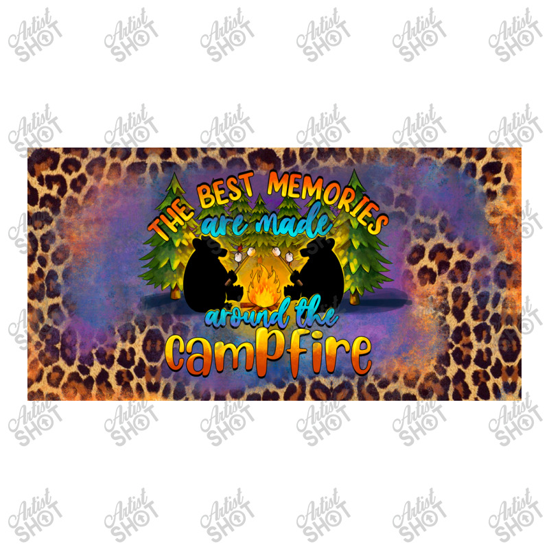 The Best Memories Are Made Around The Campfire Camping License Plate Debie Paper Bag - 10 X 5 X 13 | Artistshot