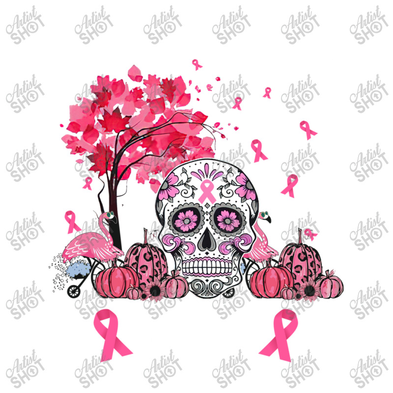 In October We Wear Pink Sugar Skull Moon Breast Cancer Debie Paper Bag - 10 X 5 X 13 | Artistshot