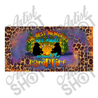 The Best Memories Are Made Around The Campfire Camping License Plate Double Wine Paper Bag - 6 1/2 X 3 1/2 X 12 3/8 | Artistshot