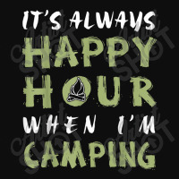 Always Happy Hour When Camping Crop Top | Artistshot