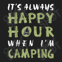 Always Happy Hour When Camping Ladies Polo Shirt | Artistshot