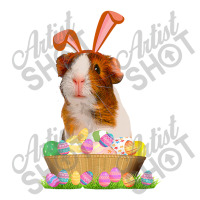 Funny Guinea Pig With Cute Bunny Ears Easter Day Eggs Basket Jumbo Paper Bag - 18 X 7 X 18 3/4 | Artistshot