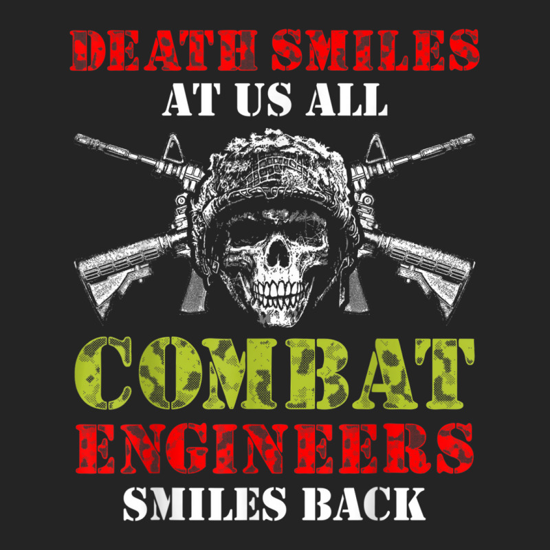 Combat Engineer Smiles Usa Military Sapper 2 3/4 Sleeve Shirt by Tiktify | Artistshot