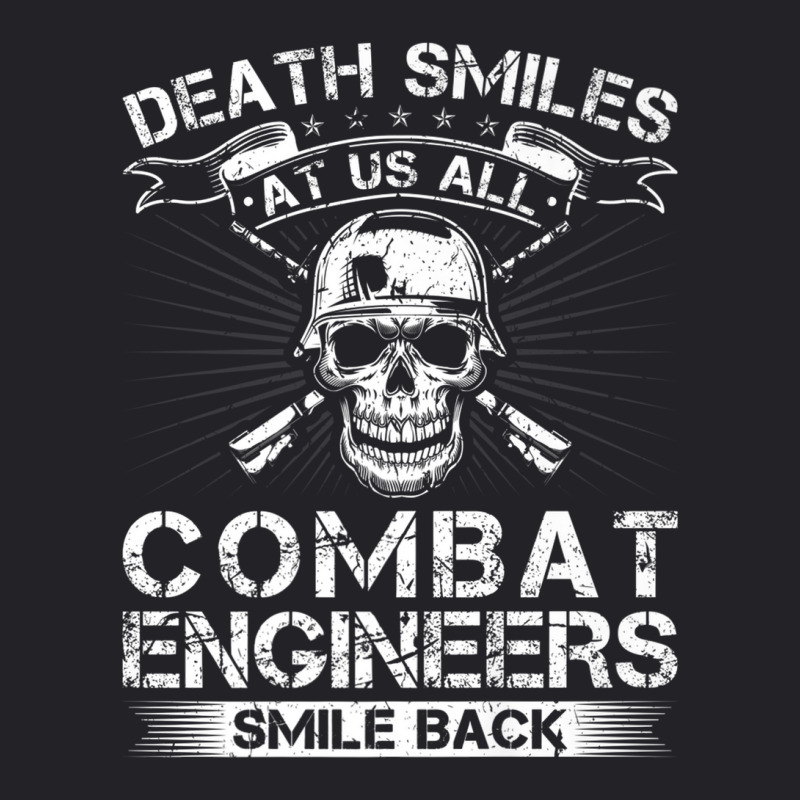 Death Smiles At Us All Combat Engineers Smile Back Veteran Premium Youth Tee by Tiktify | Artistshot