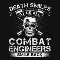 Death Smiles At Us All Combat Engineers Smile Back Veteran Premium Baby Beanies | Artistshot