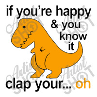 T Rex Clap Your Hands Classic Take Out Paper Bag - 14 X 10 X 15 1/2 | Artistshot