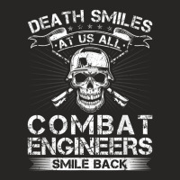 Death Smiles At Us All Combat Engineers Smile Back Veteran Ladies Fitted T-shirt | Artistshot