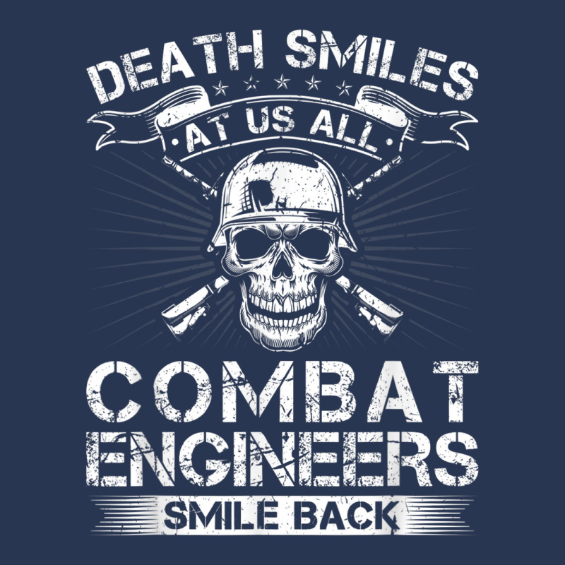 Death Smiles At Us All Combat Engineers Smile Back Veteran Ladies Denim Jacket by Tiktify | Artistshot