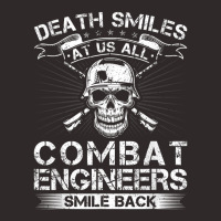 Death Smiles At Us All Combat Engineers Smile Back Veteran Racerback Tank | Artistshot