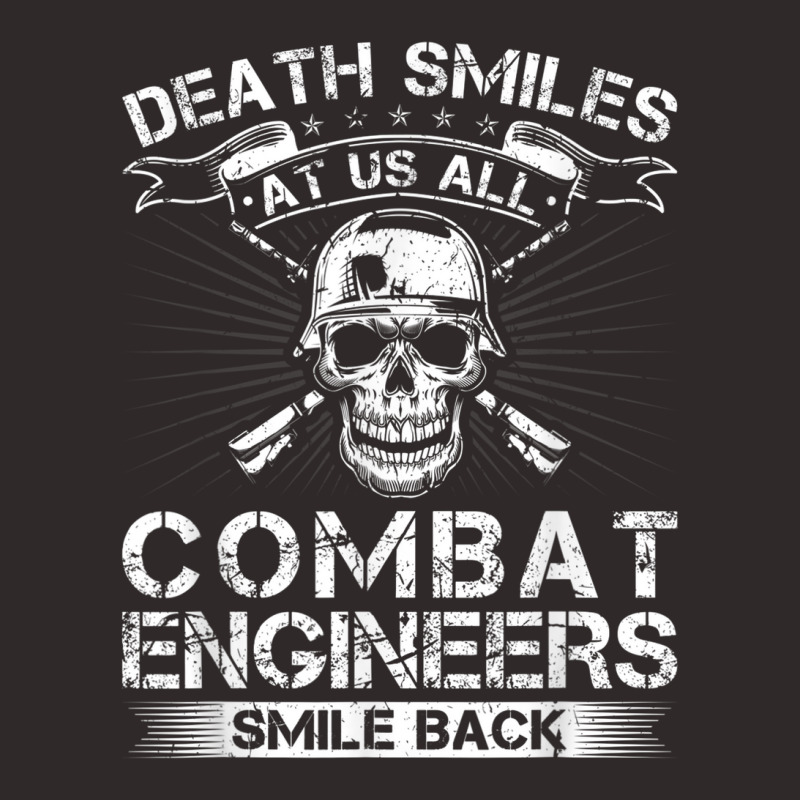 Death Smiles At Us All Combat Engineers Smile Back Veteran Racerback Tank by Tiktify | Artistshot