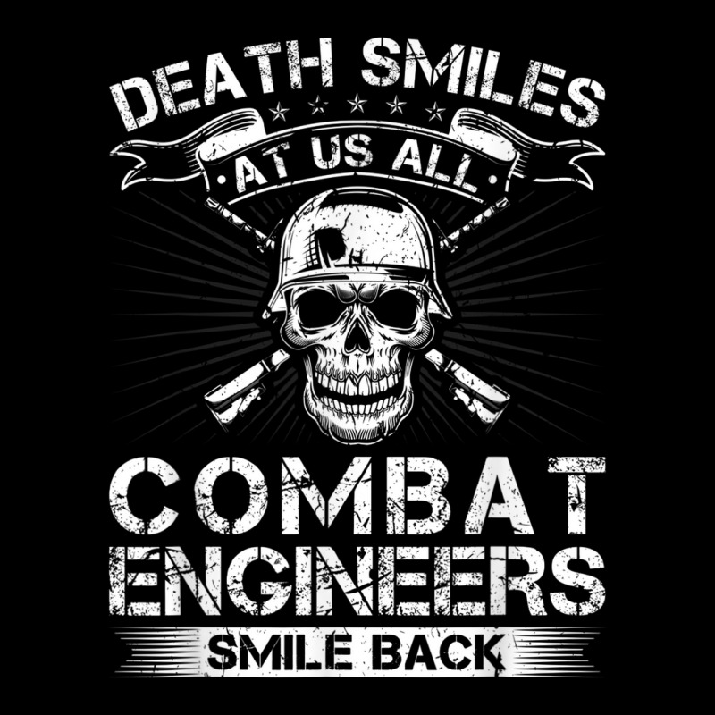 Death Smiles At Us All Combat Engineers Smile Back Veteran Youth Zipper Hoodie by Tiktify | Artistshot